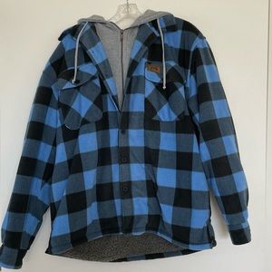 Stillwater Supply Co. Men's Hoodie Jacket Double Layer Sherpa Lined Fleece